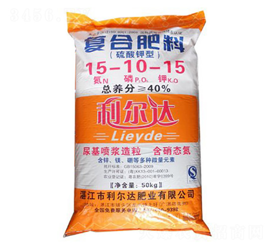 硫酸鉀復(fù)合肥料15-10-15-利爾達(dá)肥業(yè)