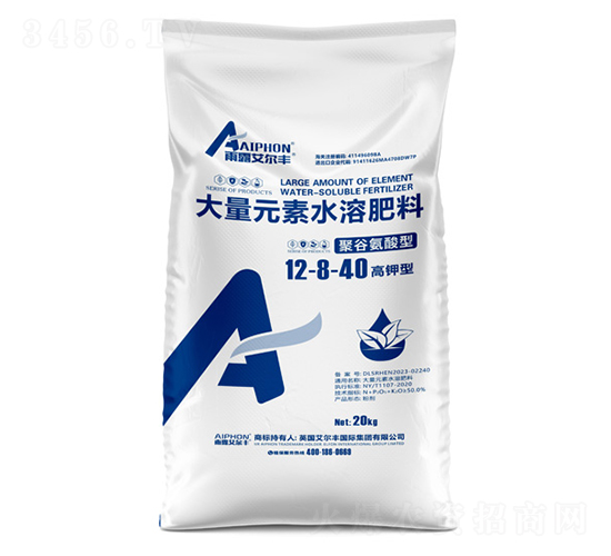 聚谷氨酸型大量元素水溶肥料12-8-40-雨露艾爾豐