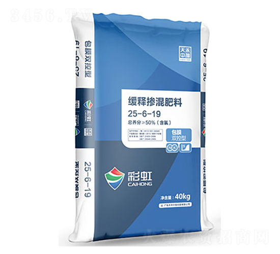 彩虹包膜雙控型緩釋摻混肥料25-6-19-天禾農資