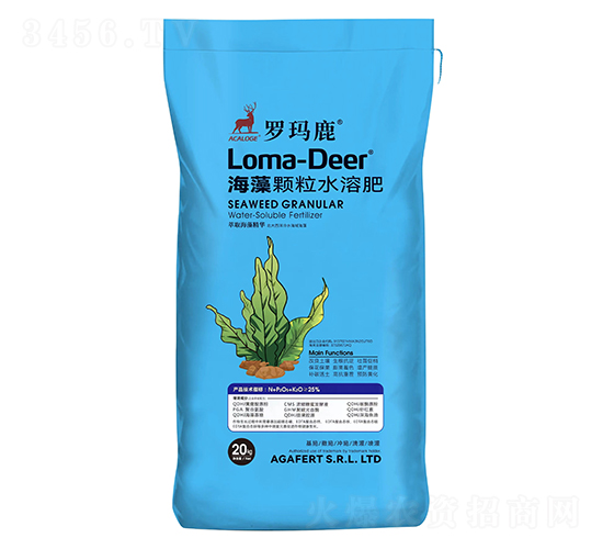 海藻顆粒水溶肥20kg-羅瑪鹿-海鯨