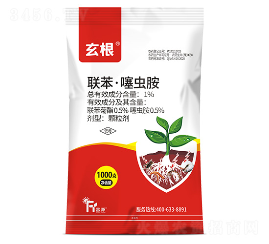 1%聯(lián)苯·噻蟲(chóng)胺-玄根-富源作物