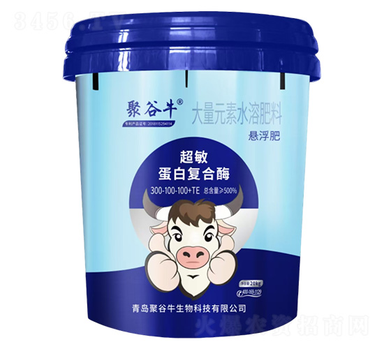 超敏蛋白復(fù)合酶懸浮大量元素水溶肥料300-100-100+TE-聚谷牛