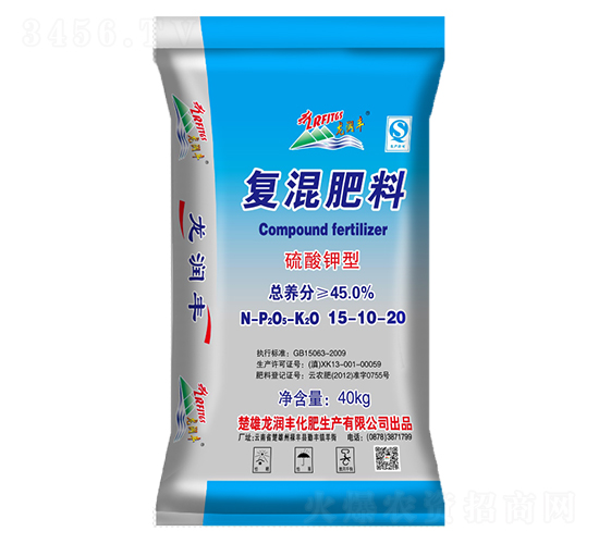 硫酸鉀型復(fù)混肥料15-10-20-龍潤豐