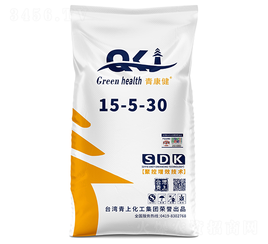 青康健硫酸鉀型復合肥料15-5-30-臺灣青上