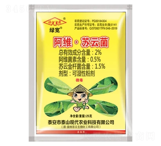 2%阿維·蘇云菌可濕性粉劑（WP）-綠寬-中基作物科學