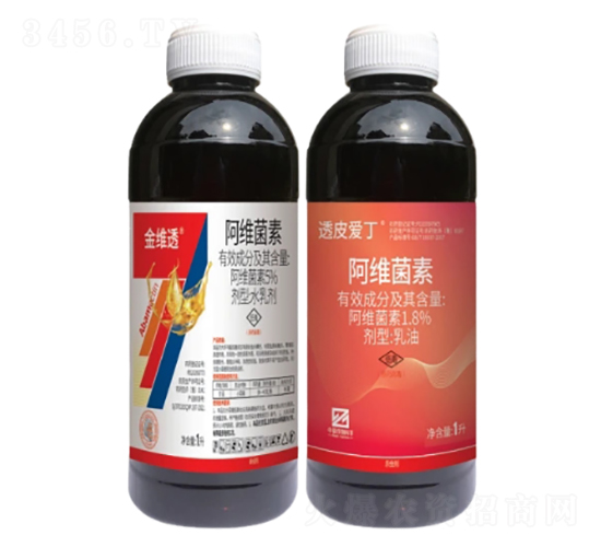 1.8%阿維菌素乳油（EC）-透皮愛丁+5%阿維菌素水乳劑（EW）-金維透-中基作物科學