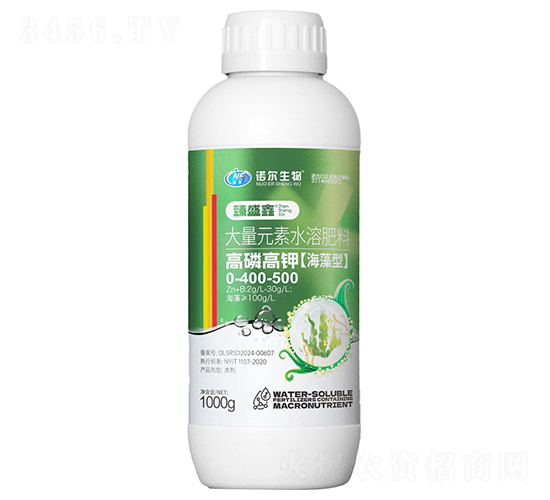 高磷高鉀海藻型大量元素水溶肥0-400-500-臻盛鑫-諾爾生物
