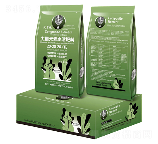 大量元素水溶肥料20-20-20+TE-沃爾施-惜道