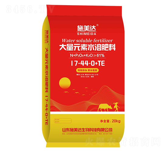 大量元素水溶肥料17-44-0+TE-施美達