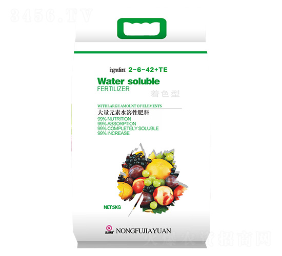 著色型大量元素水溶肥料2-6-42+TE-農(nóng)夫稼園