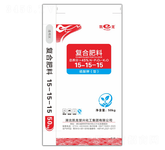 硫酸鉀型復合肥料15-15-15-凱龍-云之豐生態(tài)