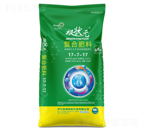 高濃度硫酸鉀型復(fù)合肥料17-7-17-根狀元-金網(wǎng)聯(lián)