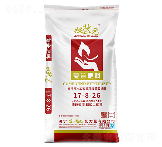 高濃度硫酸鉀型復(fù)合肥料17-8-26-根狀元-金網(wǎng)聯(lián)
