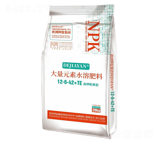 高鉀膨果型大量元素水溶肥料12-6-42+TE-德鉀鹽國際