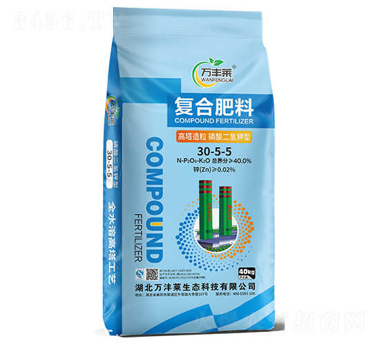 高塔造粒磷酸二氫鉀型復(fù)合肥料30-5-5-萬豐萊-頓貝