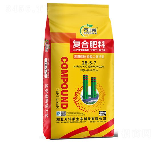 高塔造粒磷酸二氫鉀型復(fù)合肥料28-5-7-萬(wàn)豐萊-頓貝