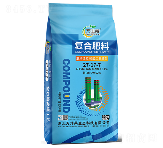 高塔造粒磷酸二氫鉀型復(fù)合肥料27-17-7-萬豐萊-頓貝