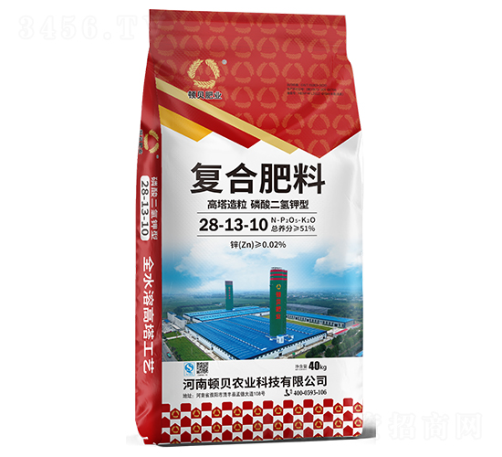 高塔造粒磷酸二氫鉀型復合肥料28-13-10-頓貝肥業(yè)