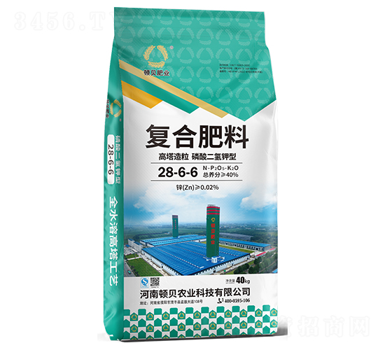 高塔造粒磷酸二氫鉀型復(fù)合肥料28-6-6-頓貝肥業(yè)