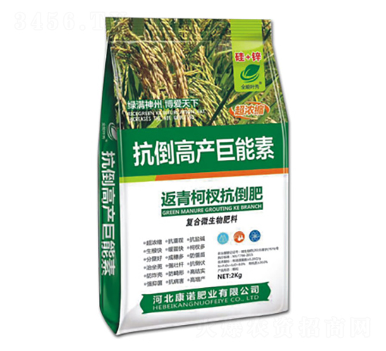 返青柯杈抗倒肥-抗倒高產(chǎn)巨能素-康諾肥業(yè)