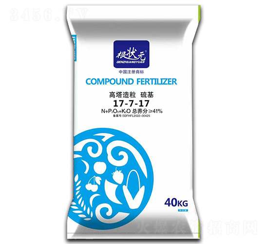高塔造粒復合肥料17-7-17-根狀元-金網(wǎng)聯(lián)