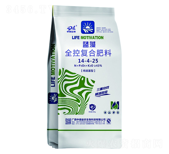 全控復合肥料14-4-25-藍藻-中德益農(nóng)