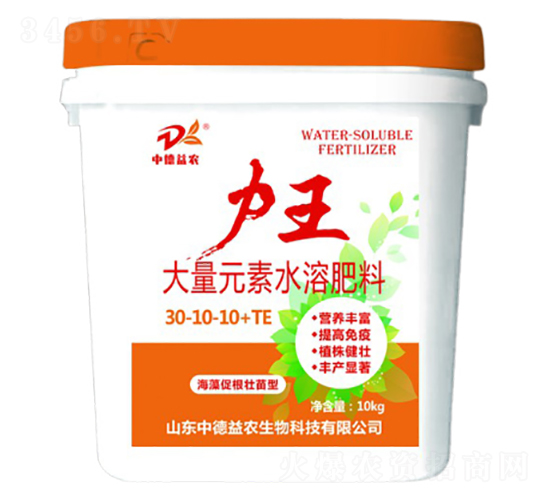 海藻促根壯苗型大量元素水溶肥料30-10-10+TE-力王-中德益農(nóng)