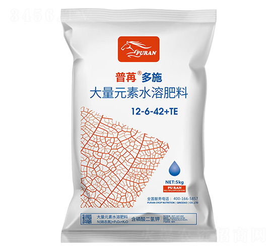 大量元素水溶肥料12-6-40+TE-普苒多施