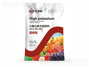 高鉀型大量元素水溶肥料13-6-40+TE-施保康