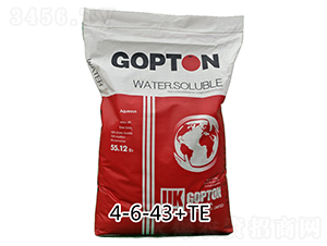 英國(guó)原包進(jìn)口果頓特種肥料大量元素水溶肥4-6-43+TE-亞瑟夫